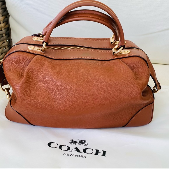 Coach Polished Pebble Lane Satchel EUC - Picture 10 of 16